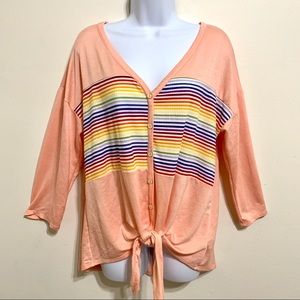 ⭐️4/$10⭐️ NWOT Vanilla Bay Front Tie Top